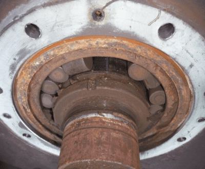 vòng bi bôi trơn thiếu